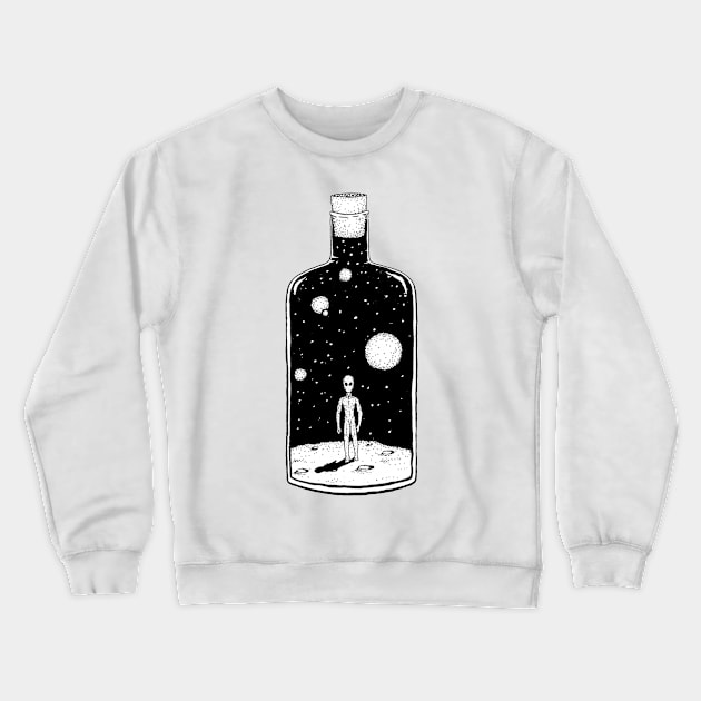 cosmic soul in a bottle Crewneck Sweatshirt by HurdyGurdy